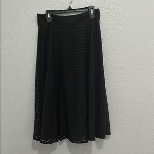 Elegant Black A-Line Skirt